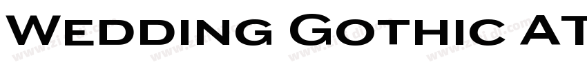 Wedding Gothic ATF M字体转换